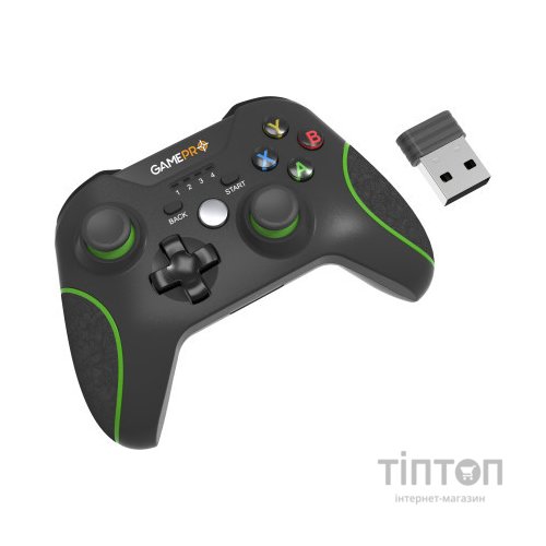 Геймпад GamePro MG650B PS3/Android Wireless Black/Green (MG650B)