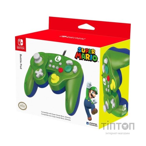 Геймпад Hori Battle Pad (Luigi) for Nintendo Switch (NSW-136U)