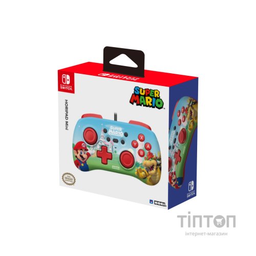 Геймпад Hori Horipad Mini (Super Mario) для Nintendo Switch Blue/Red (NSW-276U)