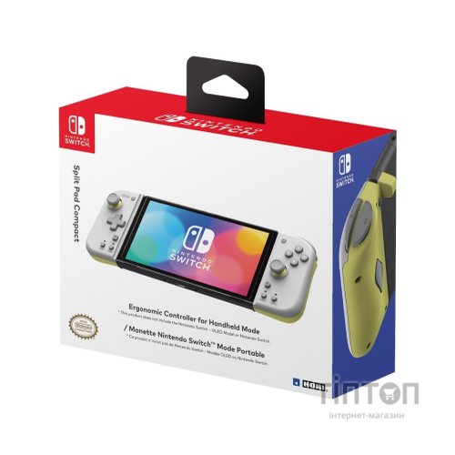 Геймпад Hori Split Pad Compact (Light Grey x Yellow) for Nintendo (NSW-373U)