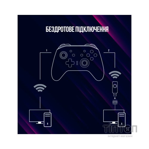 Геймпад Lorgar TRIX-510 PC iOS13 Android PS3 Bluetooth Black (LRG-GP510)