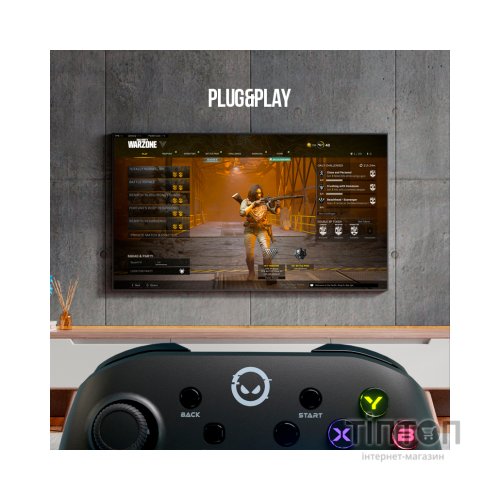 Геймпад Lorgar TRIX-510 PC iOS13 Android PS3 Bluetooth Black (LRG-GP510)