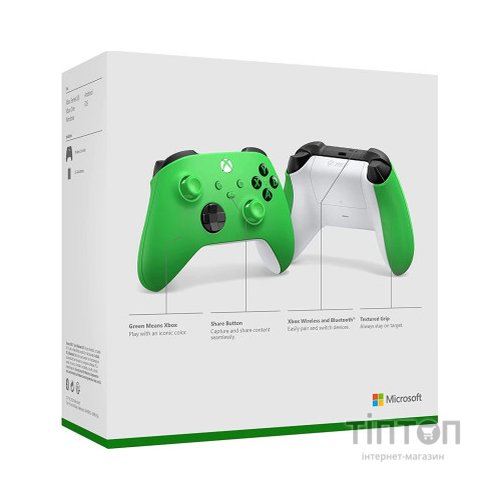 Геймпад Microsoft Wireless Controller Green (QAU-00091)