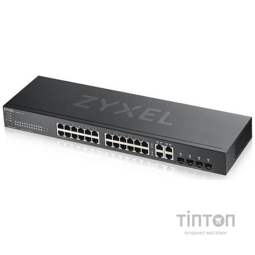 Гібридний Smart комутатор 24xG E PoE +, 4xCombo (SFP / RJ-45) GS1920-24HPv2