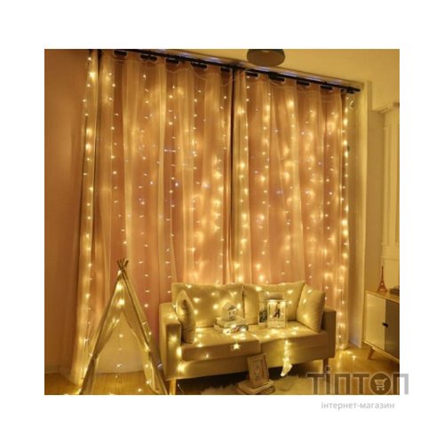 Гірлянда BPNY штора, тепло-білий колір, 240 LED, 3Мх2М, 220V, 14,4W (116016)