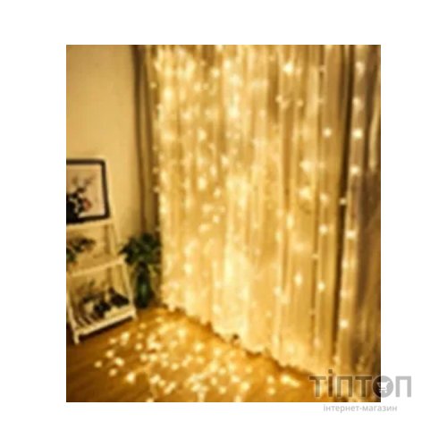 Гірлянда BPNY штора з пультом, 200 LED, 2Мх2М, 3АА, 12W (115953)