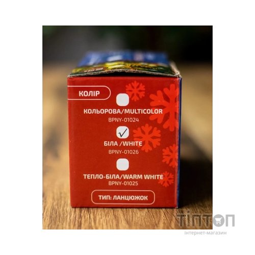 Гірлянда BPNY вологозахищена з адаптером Color 100 LED, 11М, 220V, 6W (102960)