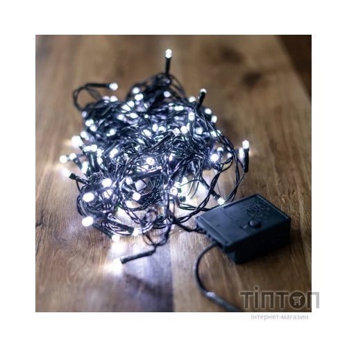 Гірлянда BPNY White 160 LED, 10М, 8 функцій, 220V, 9.6W (102950)
