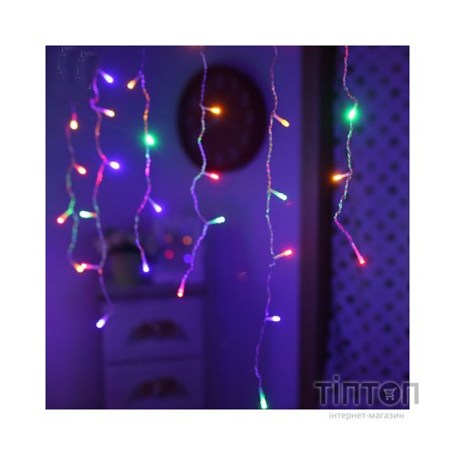 Гірлянда ColorWay Бахрома 3мx0.6м 100Led IP20 кольорова (CW-GF-100L36VMC)