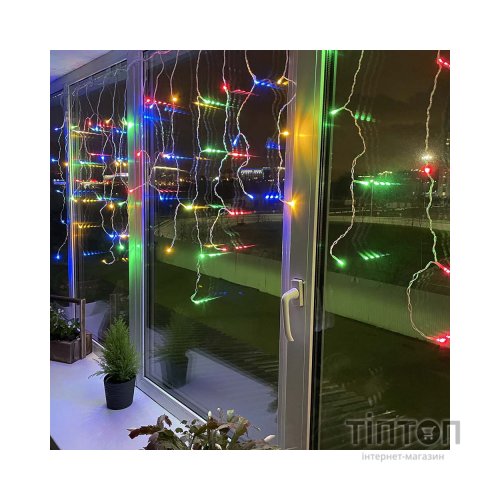 Гірлянда ColorWay Бахрома 3мx0.6м 100Led IP20 кольорова (CW-GF-100L36VMC)