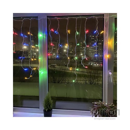 Гірлянда ColorWay Бахрома 3мx0.6м 100Led IP20 кольорова (CW-GF-100L36VMC)