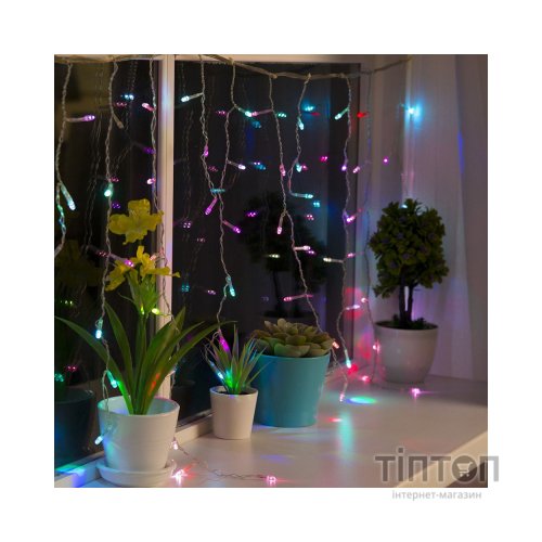 Гірлянда ColorWay Бахрома 3мx0.6м 100Led IP20 кольорова (CW-GF-100L36VMC)
