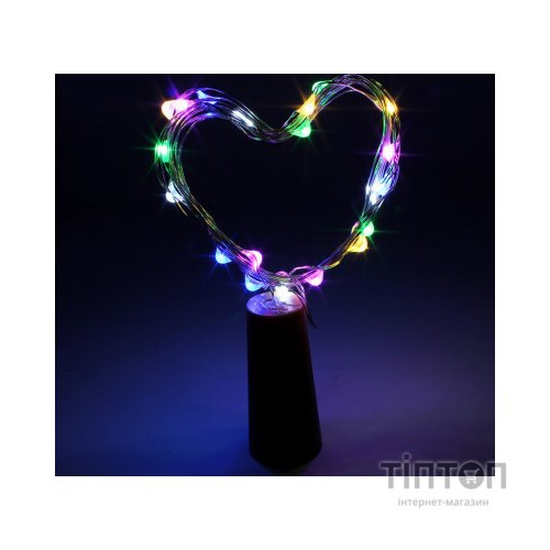 Гірлянда ColorWay пробка для пляшки на батарейках LED 20/2М (5шт/уп) кольорова (CW-GC-20L2BMC)