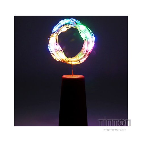 Гірлянда ColorWay пробка для пляшки на батарейках LED 20/2М (5шт/уп) кольорова (CW-GC-20L2BMC)