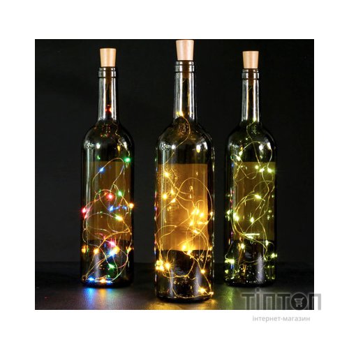 Гірлянда ColorWay пробка для пляшки на батарейках LED 20/2М (5шт/уп) кольорова (CW-GC-20L2BMC)