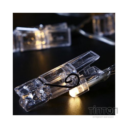 Гірлянда ColorWay Світлодіодна з прищіпками для фото 20 LED / 3 м USB (CW-LCP-20L30BU)