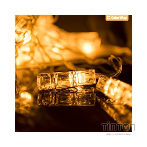 Гірлянда ColorWay Світлодіодна з прищіпками для фото 40 LED / 4.2 м USB (CW-LCP-40L42BU)