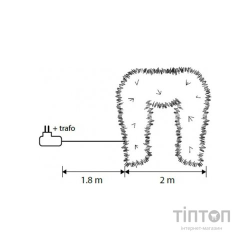 Гірлянда Luca Lighting гірлянда LED Highland мультиколірний 2 м (8718861662252)