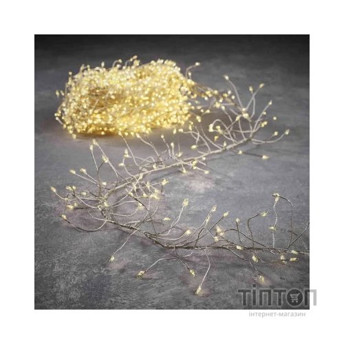 Гірлянда Luca Lighting кластер Мідна срібна струна теплий білий 14 м (8718861852837)