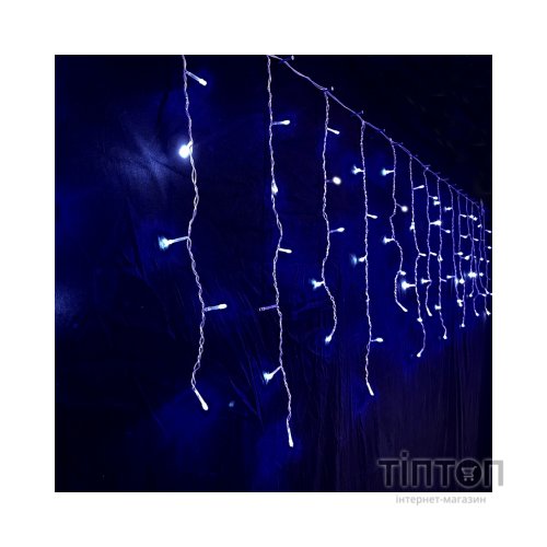 Гірлянда Novogod`ko бахрома 83 LED, синій, 3*0,6 м, мерехтіння (973777)