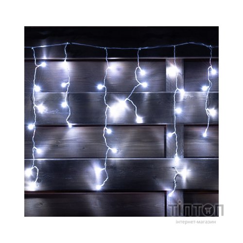 Гірлянда Novogod`ko бахрома 84 LED, холодний білий, 2,1*0,7 м, 8 режимів (973769)