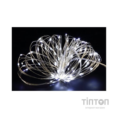 Гірлянда Novogod`ko нитка на мідн. дроті, 100 LED, холодн.білий,10 м,статичне (973783)