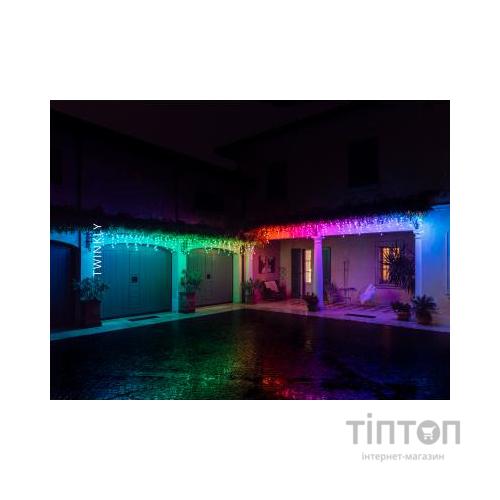 Гірлянда Twinkly Smart LED Icicle RGB 190, BT+WiFi, Gen II, IP44 кабель прозо (TWI190STP-TEU)