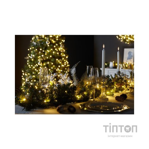 Гірлянда Twinkly Smart LED Strings AWW 400, BT+WiFi, Gen II, IP44, кабель чор (TWS400GOP-BEU)