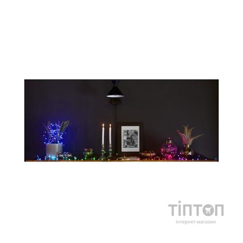 Гірлянда Twinkly Smart LED Strings RGB 400, BT+WiFi, Gen II, IP44 кабель чор (TWS400STP-BEU)