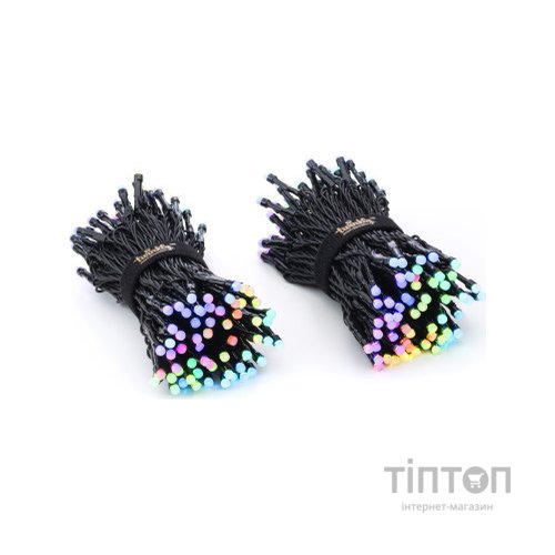 Гірлянда Twinkly Smart LED Strings RGBW 250, BT+WiFi, Gen II, IP44, кабель ч (TWS250SPP-BEU)