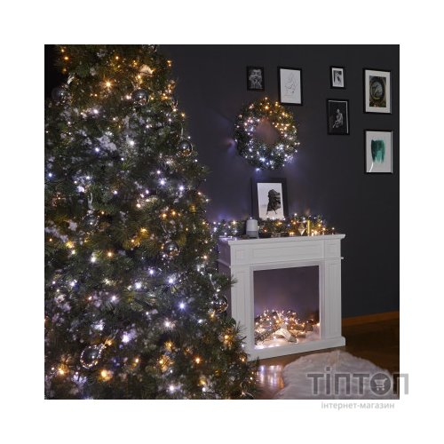 Гірлянда Twinkly Smart LED Strings RGBW 250, BT+WiFi, Gen II, IP44, кабель пр (TWS250SPP-TEU)