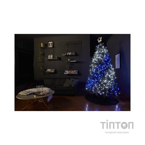 Гірлянда Twinkly Smart LED Strings RGBW 400, BT+WiFi, Gen II, IP44, кабель ч (TWS400SPP-BEU)