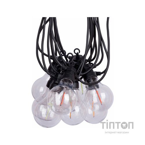 Гірлянда YES! Fun ретро LED вулична 10 ламп, 6 м, IP44, багатобарвна, 8 м (801173)