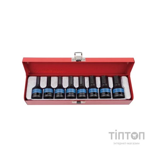 Головка торцева KING TONY 1/2" HEX ударных 8 шт, 5-19 мм (4418MP)