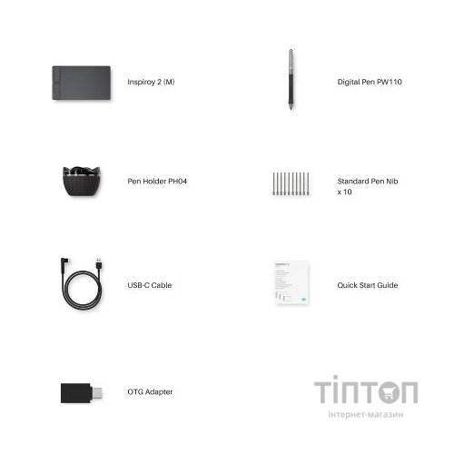 Графічний планшет Huion Inspiroy 2 M (H951P)