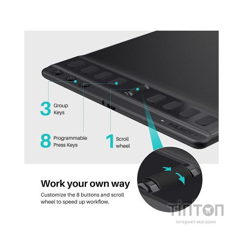 Графічний планшет Huion Inspiroy 2 M (H951P)