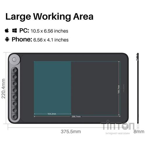 Графічний планшет Huion Inspiroy Dial Q620M (Q620M)