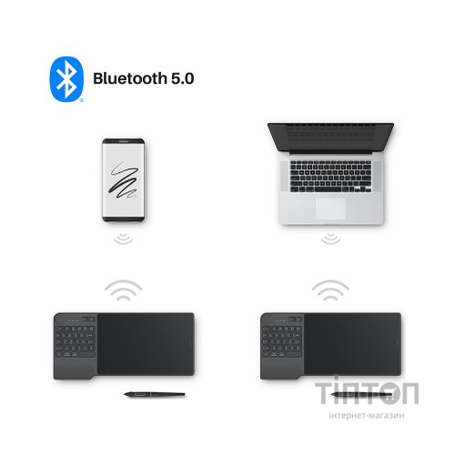 Графічний планшет Huion Inspiroy Keydial KD200 (KD200)