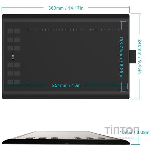 Графічний планшет Huion New 1060Plus