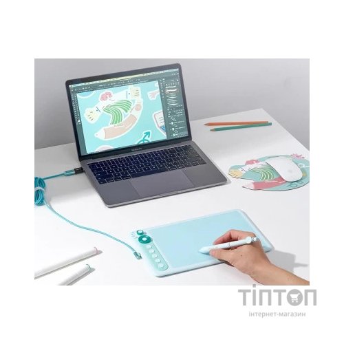 Графічний планшет Parblo Intangbo X7 Green (INTANGBOX7G)