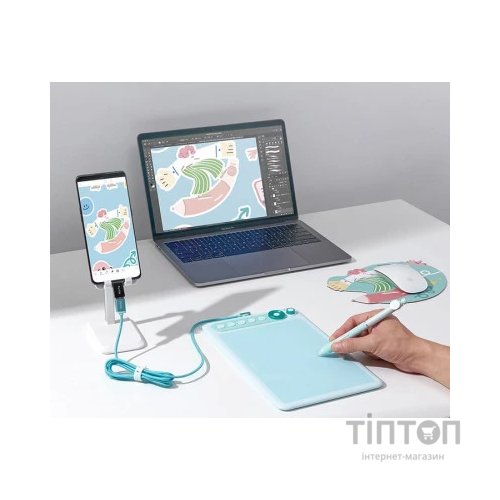 Графічний планшет Parblo Intangbo X7 Green (INTANGBOX7G)