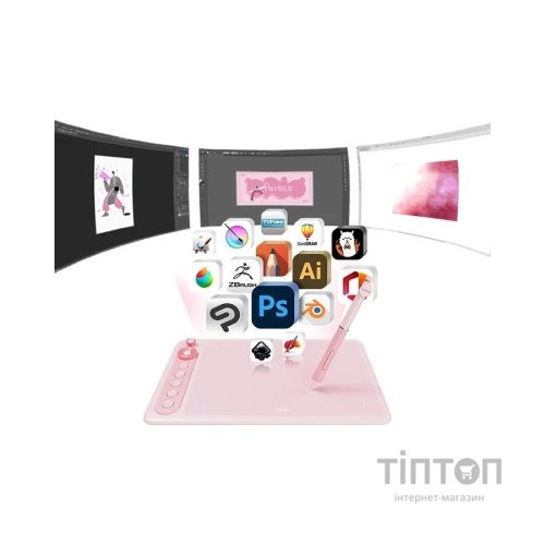 Графічний планшет Parblo Intangbo X7 Pink (INTANGBOX7P)