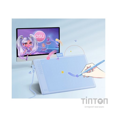 Графічний планшет Parblo Ninos N4 Blue (NINOSN4B)