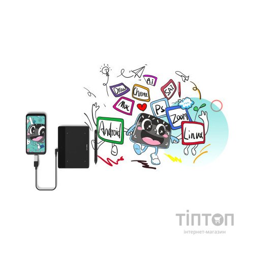 Графічний планшет XP-Pen Deco Fun Black (Deco Fun L_BK)