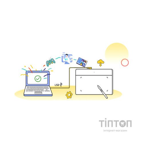 Графічний планшет XP-Pen Deco Fun Black (Deco Fun L_BK)