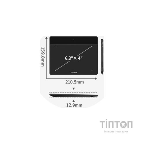 Графічний планшет XP-Pen Deco Fun S Black (Deco Fun S_BK)