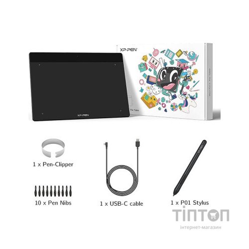 Графічний планшет XP-Pen Deco Fun S Black (Deco Fun S_BK)