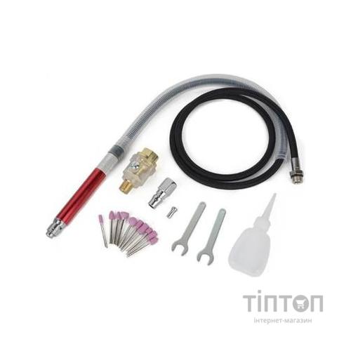 Гравер Airkraft пневмо, міні з комплектом шліфовальних каменів (AT-010K)