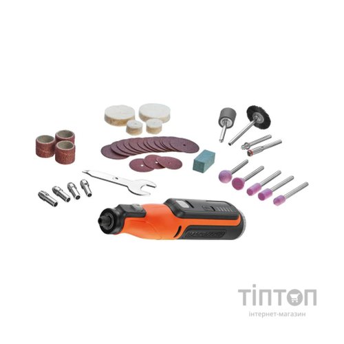 Гравер Black&Decker 29500 об/хв, 7,2V, Li-Ion 1,5Ah (BCRT8I)
