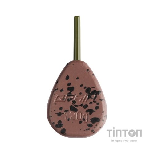Грузило Brain In-Line Flat Lead 120g 2шт/уп Brown (1858.32.18)
